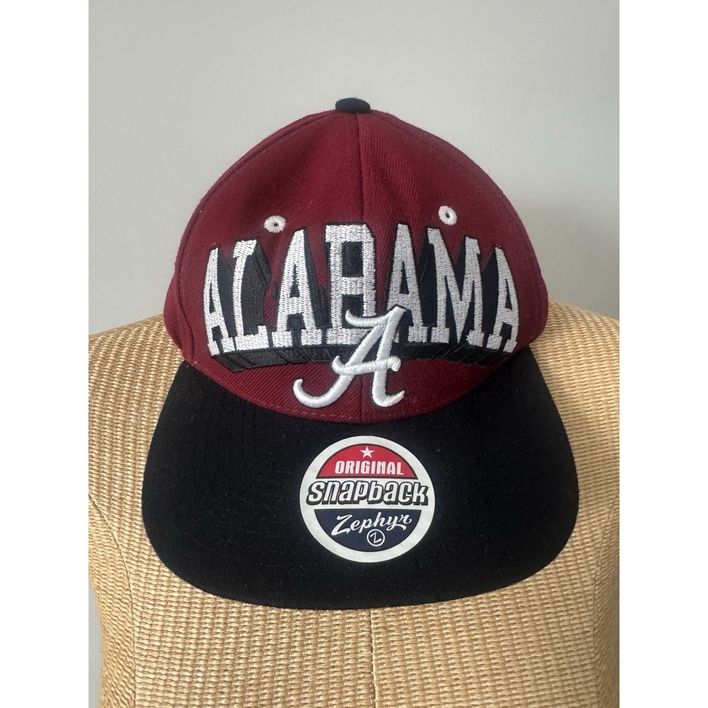 VTG Y2K University Of Alabama Crimson Tide‎ Football Snapback Spellout Roll Tide - Picture 2 of 5